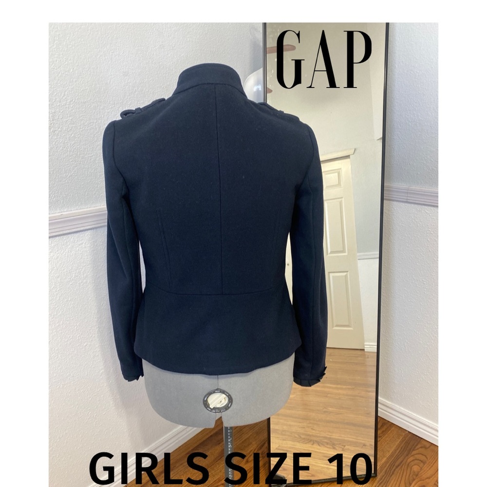 Gap Girls size 10 Navy Blue Wool Coat